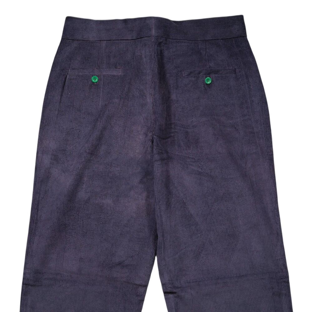 Mens 34 Gurkha Pants Eggplant Purple Corduroy High Waist Flat Front Straight Fit - Picture 6 of 7